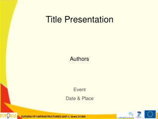 Title Presentation Authors