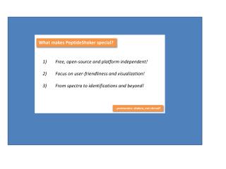 PeptideShaker Overview