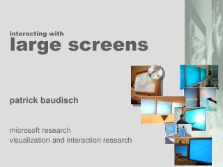 interacting with large screens