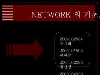 1. NETWORK 의 개념