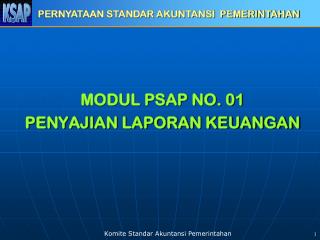 MODUL PSAP NO. 01 PENYAJIAN LAPORAN KEUANGAN