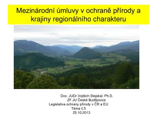 Mezinárodní úmluvy v ochraně přírody a krajiny regionálního charakteru