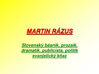 MARTIN RÁZUS