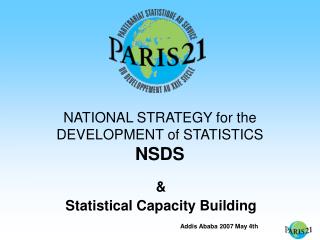 NATIONAL STRATEGY for the DEVELOPMENT of STATISTICS NSDS