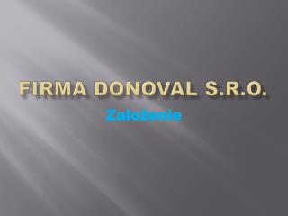 Firma Donoval s.r.o.