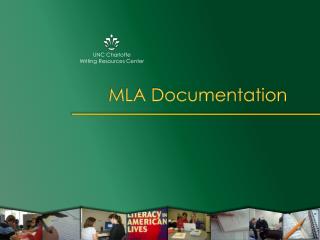MLA Documentation