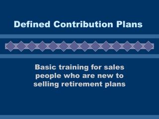 PPT - Defined Contribution Plans PowerPoint Presentation, free download ...