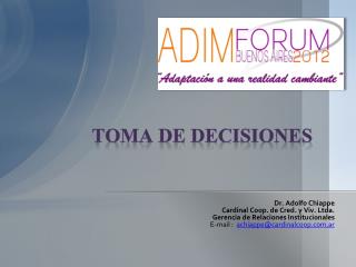 Toma de Decisiones