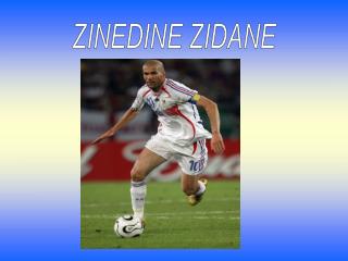 ZINEDINE ZIDANE