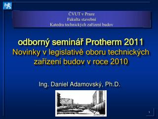 Ing. Daniel Adamovský, Ph.D.