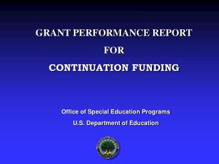 Office of Special Education Programs U.S. Department of Education
