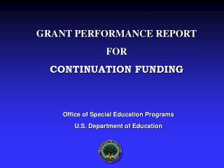 Office of Special Education Programs U.S. Department of Education