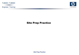 Site Prep Practice