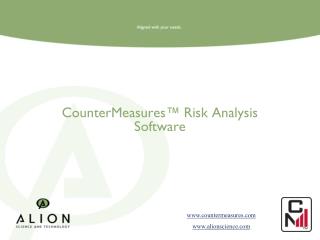 CounterMeasures™ Risk Analysis Software