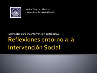 Reflexiones entorno a la Intervención Social