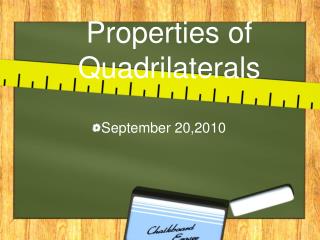 Properties of Quadrilaterals