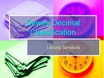 Dewey Decimal Classification