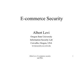 E-commerce Security