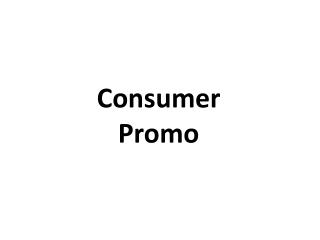 Consumer Promo