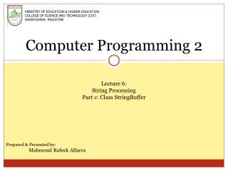 Computer Programming 2