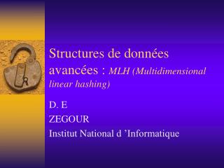 Structures de données avancées : MLH (Multidimensional linear hashing)