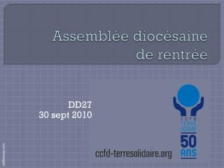 Assemblée diocésaine de rentrée