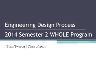 Evan Twarog | Class of 2015