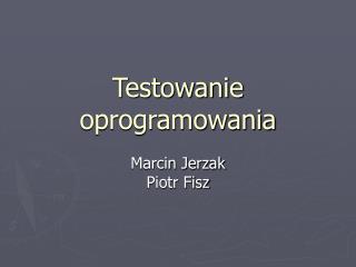 Testowanie oprogramowania