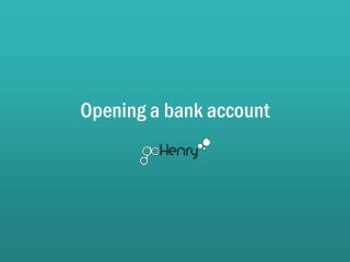 Opening a bank a ccount