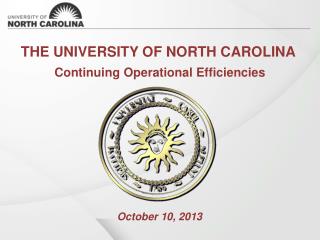 THE UNIVERSITY OF NORTH CAROLINA
