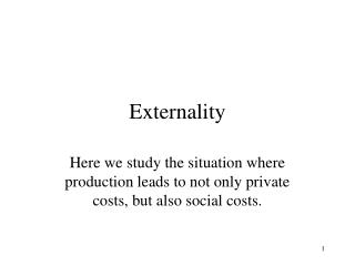 Externality