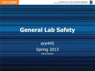 General Lab Safety