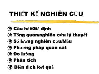 THIẾT KẾ NGHIÊN CỨU