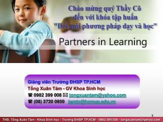 Giảng viên Trường ĐHSP TP.HCM Tống Xuân Tám - GV Khoa Sinh học