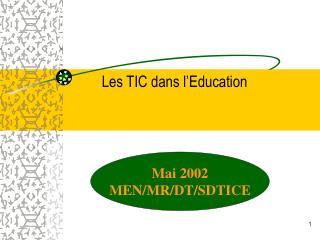 Les TIC dans l’Education