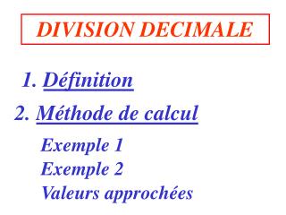 1. Définition