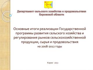Киров - 2012