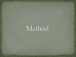 Method