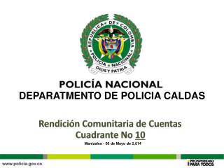 DEPARATMENTO DE POLICIA CALDAS