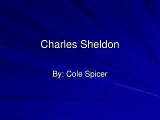 Charles Sheldon