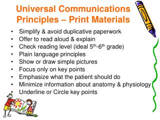 Universal Communications Principles – Print Materials