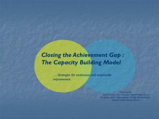 Closing the Achievement Gap : The Capacity Building Model