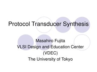 Protocol Transducer Synthesis