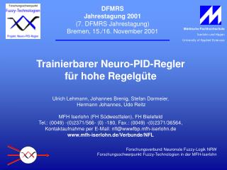 DFMRS Jahrestagung 2001 (7. DFMRS Jahrestagung) Bremen, 15./16. November 2001
