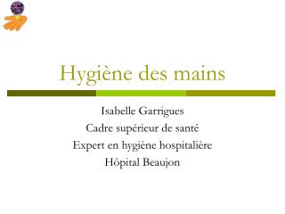 Hygiène des mains