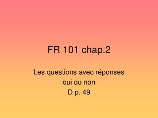 FR 101 chap.2