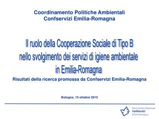 Coordinamento Politiche Ambientali Confservizi Emilia-Romagna