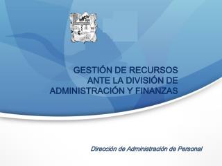 Dirección de Administración de Personal