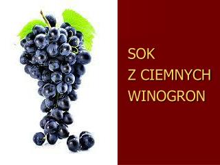 SOK Z CIEMNYCH WINOGRON