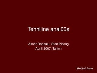 Tehniline analüüs